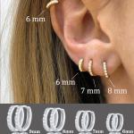 Női Arany Bizsu fülbevalók Rozsdamentes acélból 