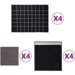 Fekete Konyhai textilek 4 darab / csomag 30x30 