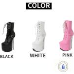 Női Szexi Bőr Fehér Tűsarkú cipők Esküvőre - 9 cm fölötti sarokkal 