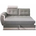 2-személyes kanapé fejtámlával és nyitható funkcióval, balos, szövet Inari 91 szürke + Inari 22 bézs, RUBA