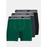 Férfi Zöld JACK JONES Sztreccs boxerek 3 darab / csomag akciósan L-es 