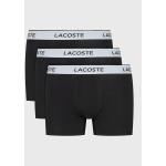 Férfi Fekete Lacoste Lacoste Live Sztreccs boxerek 3 darab / csomag akciósan S-es 