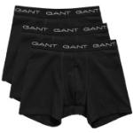 Férfi Lezser Feliratos Gumi Fekete Gant Boxerek 3 darab / csomag akciósan L-es 