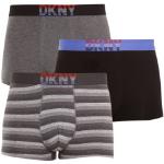 Designer Férfi Lezser Feliratos Elasztán Fekete DKNY DKNY Active Sztreccs boxerek 3 darab / csomag akciósan L-es 