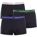 Férfi Lezser Feliratos Gumi Kék Gant Boxerek 3 darab / csomag akciósan M-es 
