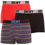 Designer Férfi Lezser Feliratos Elasztán Fekete DKNY DKNY Active Sztreccs boxerek 3 darab / csomag akciósan L-es 