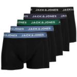 Férfi Lezser Fekete JACK JONES Boxerek 5 darab / csomag akciósan M-es 