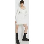 Női Nylon Fehér Abercrombie & Fitch Mini Hosszu ujjú Testhezálló ruhák L-es 