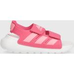 Gyerek Textil Rózsaszín adidas Nyári cipők Tépőzáras kapoccsal 28-as méretben 