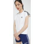 Női Fehér adidas Adidas Originals Kereknyakú Pólók Fenntartható forrásból akciósan S-es 
