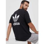 Férfi Klasszikus Fekete adidas Adidas Originals Kereknyakú Rövid ujjú pólók Fenntartható forrásból akciósan S-es 