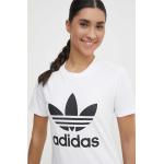 Női Feliratos Elasztán Fehér adidas Adidas Originals Kereknyakú Feliratos pólók akciósan S-es 