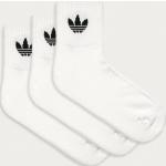 Férfi Elasztán Fehér adidas Adidas Originals Pamut zoknik 3 darab / csomag L-es 