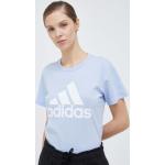 Női Kék adidas Kereknyakú Pólók Fenntartható forrásból akciósan S-es 