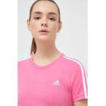 Női Rózsaszín adidas Kereknyakú Nyári divat cikkek Fenntartható forrásból akciósan XS-es 