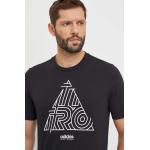 adidas pamut póló TIRO fekete, férfi, nyomott mintás, IS2877