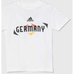 adidas Performance gyerek pamut póló x UEFA Euro 2024 fehér, nyomott mintás