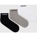 Női Elasztán Fekete adidas Performance Pamut zoknik Fenntartható forrásból 3 darab / csomag L-es 