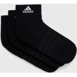 Női Elasztán Fekete adidas Performance Pamut zoknik Fenntartható forrásból 3 darab / csomag S-es 