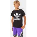 Fiú Fekete adidas Trefoil Gyerek pólók akciósan 140-es méretű 