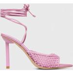 Strasszos Női Szexi Gumi Rózsaszín Aldo Tűsarkú cipők 39-es méretben 