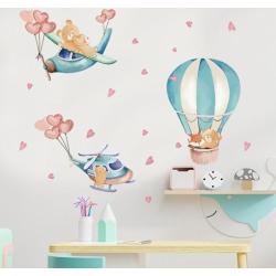 Állati falmatrica lehúzás és bot szoba dekoráció vastag dekoratív gyerekek rajzfilm matrica hálószoba