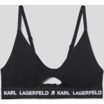 Női Sportos Nylon Fekete Karl Lagerfeld Merevítő nélküli melltartók - 90A kosár XL-es 