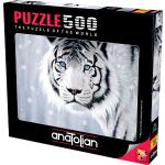 Fehér 500   darabos  Tigris motívumos Puzzle-k 12 éves kor felett 