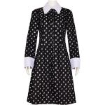 Női Vintage Poliészter Fekete Nyári Nyári ruhák Moletteknek L-es 