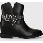 Női Lezser Textil Fekete Téli cipők Cipzáros kapoccsal 37-es méretben 
