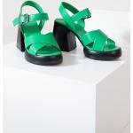 Női Szexi Gumi Zöld Tűsarkú cipők 36-os méretben 