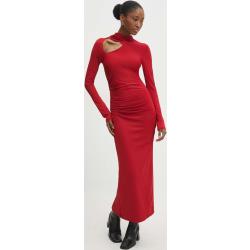 Answear Lab ruha piros, maxi, testhezálló