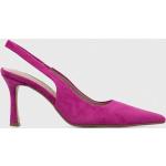 Női Gumi Rózsaszín Tűsarkú cipők - Hegyes orral - 9 cm fölötti sarokkal akciósan 36-os méretben 