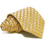 Aranysárga-ezüst selyem nyakkendõ - kockás