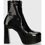 Női Lezser Fekete Armani Exchange Platform cipők - 9 cm fölötti sarokkal akciósan 38-as méretben 