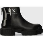 Női Lezser Fekete Armani Exchange Téli cipők Cipzáros kapoccsal 40-es méretben 