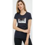 Flitteres Női Sötétkék árnyalatú Armani Exchange Kereknyakú Rövid ujjú pólók XS-es 