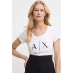 Női Feliratos Fehér Armani Exchange Kereknyakú Feliratos pólók XS-es 