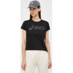 Női Feliratos Elasztán Fekete Asics Feliratos pólók XS-es 