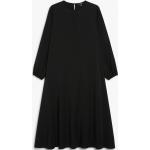 Női Műselyem Fekete Monki Midi Tencel Midi ruhák XS-es 