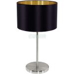 Asztali lámpa MASERLO 1x60 W Arany, Fekete, Matt nikkel 31627 - Eglo