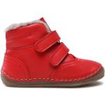 Fiú Bőr Piros Froddo Téli Téli cipők Fűzős kapoccsal akciósan 26-os méretben 