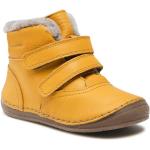Fiú Bőr Sárga Froddo Téli Téli cipők Fűzős kapoccsal akciósan 28-as méretben 