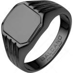 BALCANO - Achilles / Gravírozható pecsétgyűrű, fekete PVD bevonattal