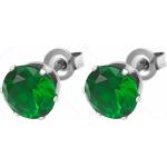 Női Smaragd zöld árnyalatú Nemesacél fülbevalók Rozsdamentes acélból 