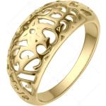 Női Lezser Absztrakt mintás Aranyozott Arany Nemesacél gyűrűk 18 karátos 54 
