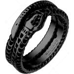 Női Fekete Nemesacél gyűrűk 50 
