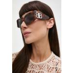 Designer Női Műanyag Barna Balenciaga Cat-eye napszemüvegek 