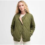 Női Katonai Oliva zöld árnyalatú Barbour Steppelt kabátok 