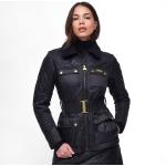 Női Klasszikus Szőrme Fekete Barbour Téli Steppelt kabátok 